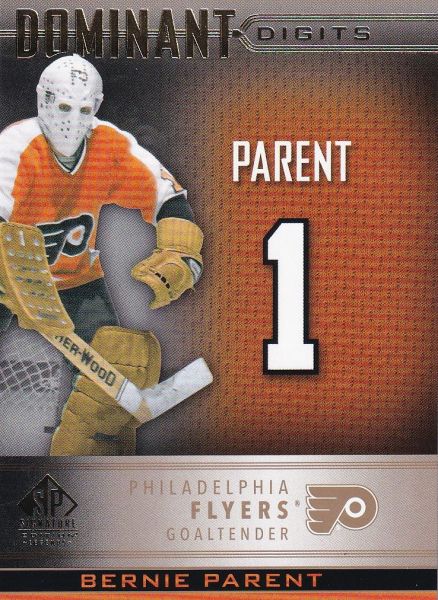 insert karta BERNIE PARENT 20-21 SP Signature Legends Dominant Digits Gold /30